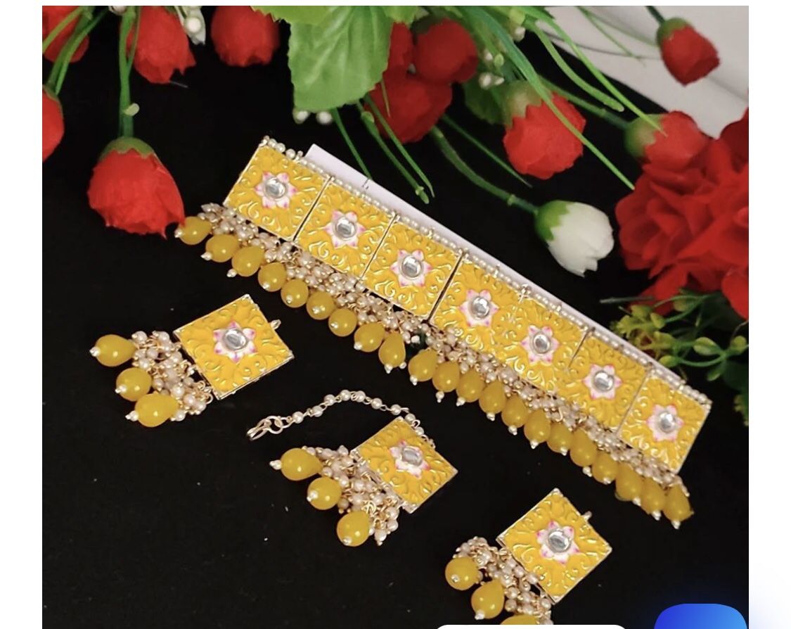 Indian Meenakari Choker Set