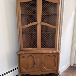 Corner Cabinet French Provincial Vintage