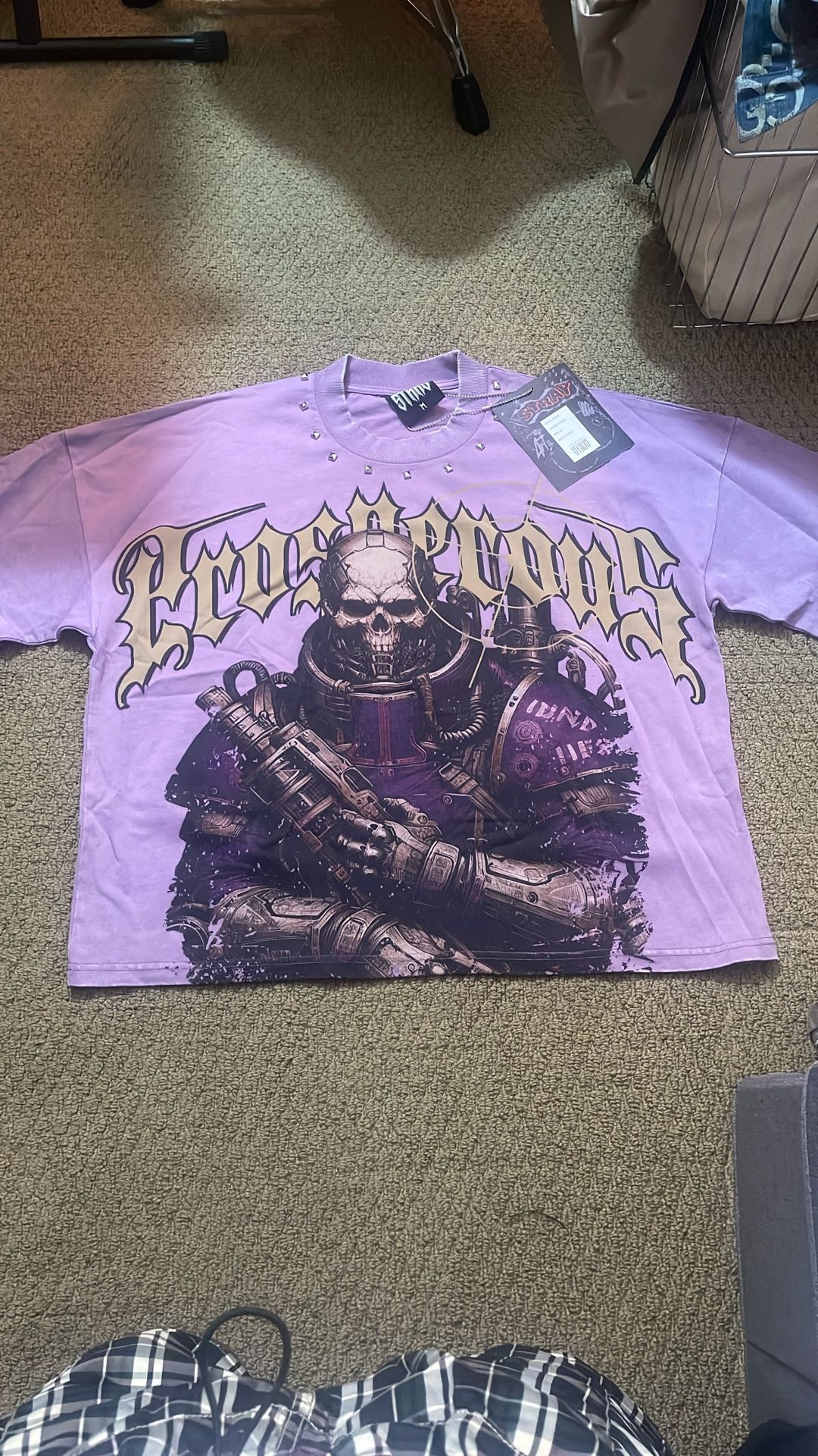 Stray Short Sleeve Purple Tshirt