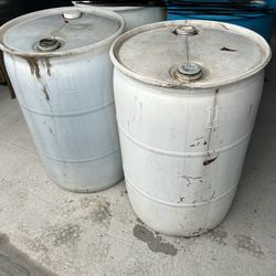 2 /  55 Gallon Plastic Drums