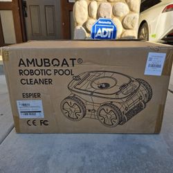 Brand New AMUBOAT Espier Robotic Pool Cleaner,Cordless Automatic Pool Vacuum (Wall, Floor, Waterline