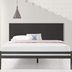 Modern Black Bed Frame - Queen 