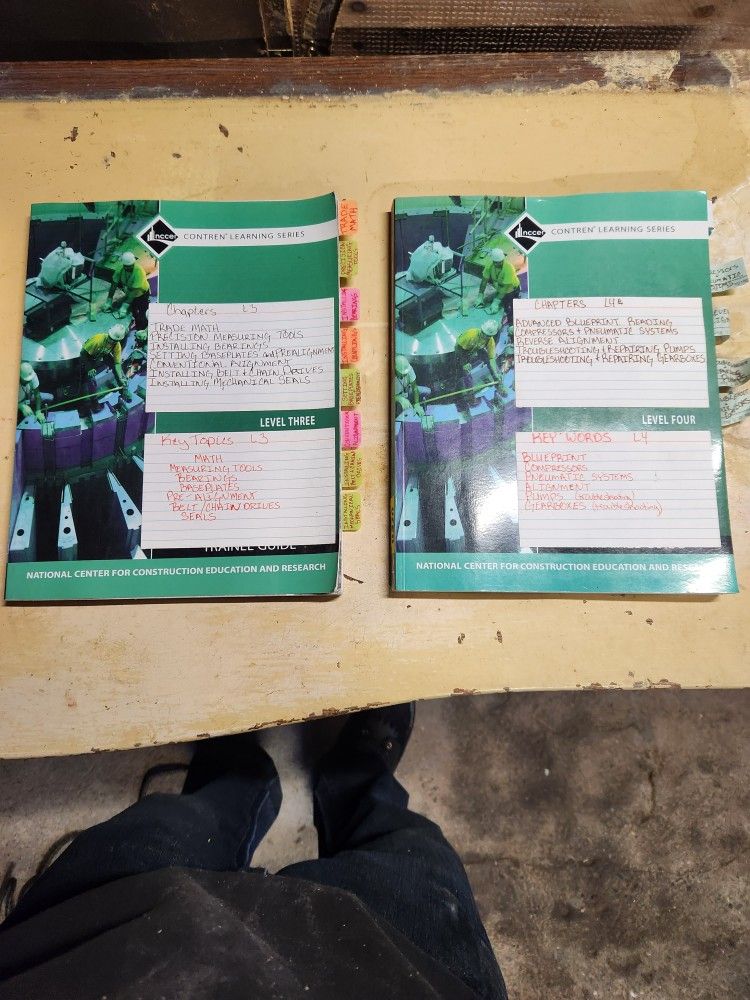 NCCER- INDUSTRIAL MAINTENANCE MECHANIC BOOKS
