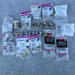 Plumbing Fittings Lot SharkBite PEX Brass Connectors + More
