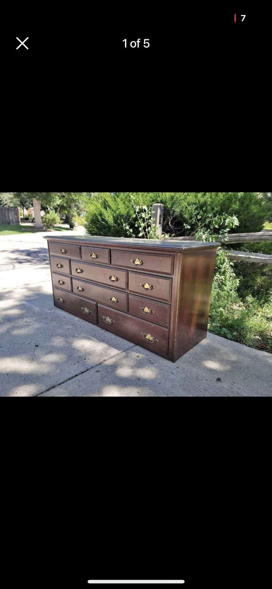 (FREE Delivery) Solid Wood Dresser/Armoire