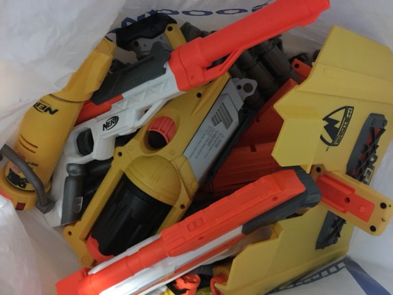Lot of nerf guns and parts