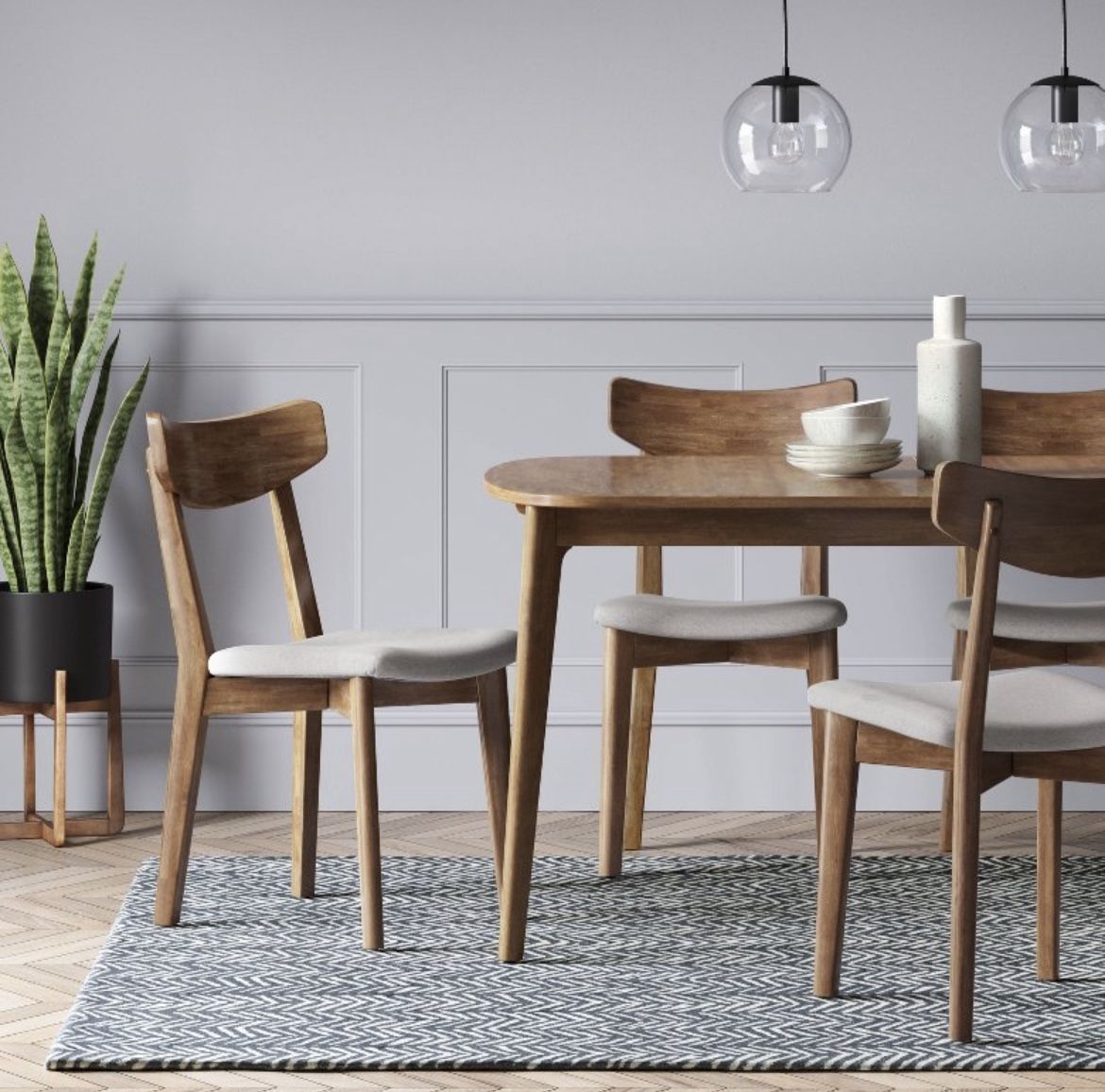 Beautiful Astrid Mid-Century Modern Dining table & 6 chairs