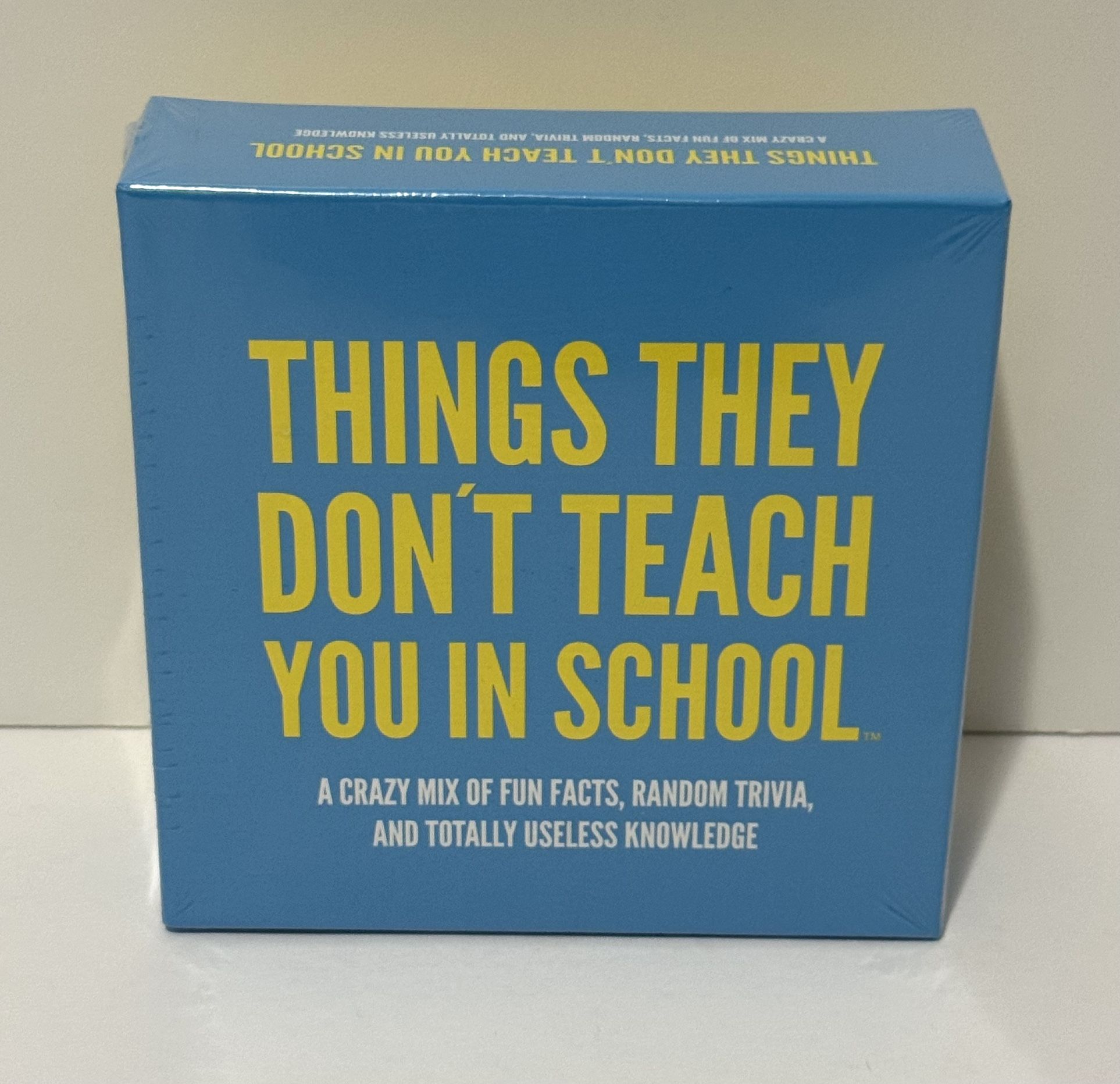 Things They Don't Teach You in School Trivia Card Game Board games - New