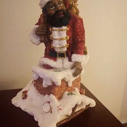 Black Santa Figurine  (New)