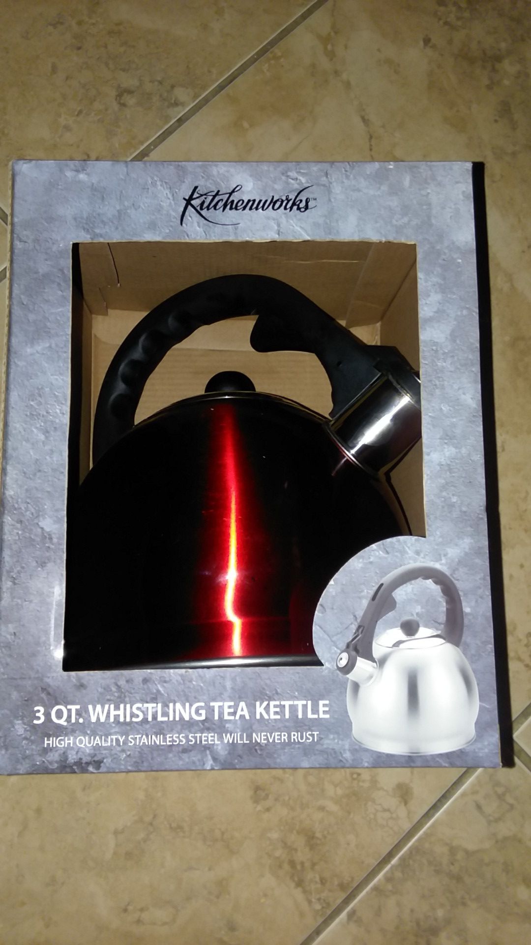 Whistling tea kettle