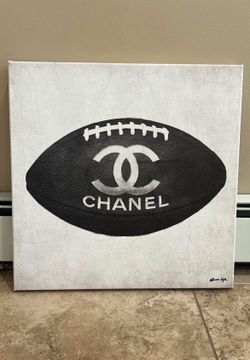 Oliver Gal Fashion Football Canvas Art