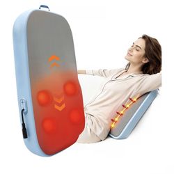 Solucky Walking Back Massager with Red Light Heat, 3 Intensity Levels, 2 Heat Settings, Deep Kneading for Back, Shoulder, Neck Pain Relief, DC 12V Wir