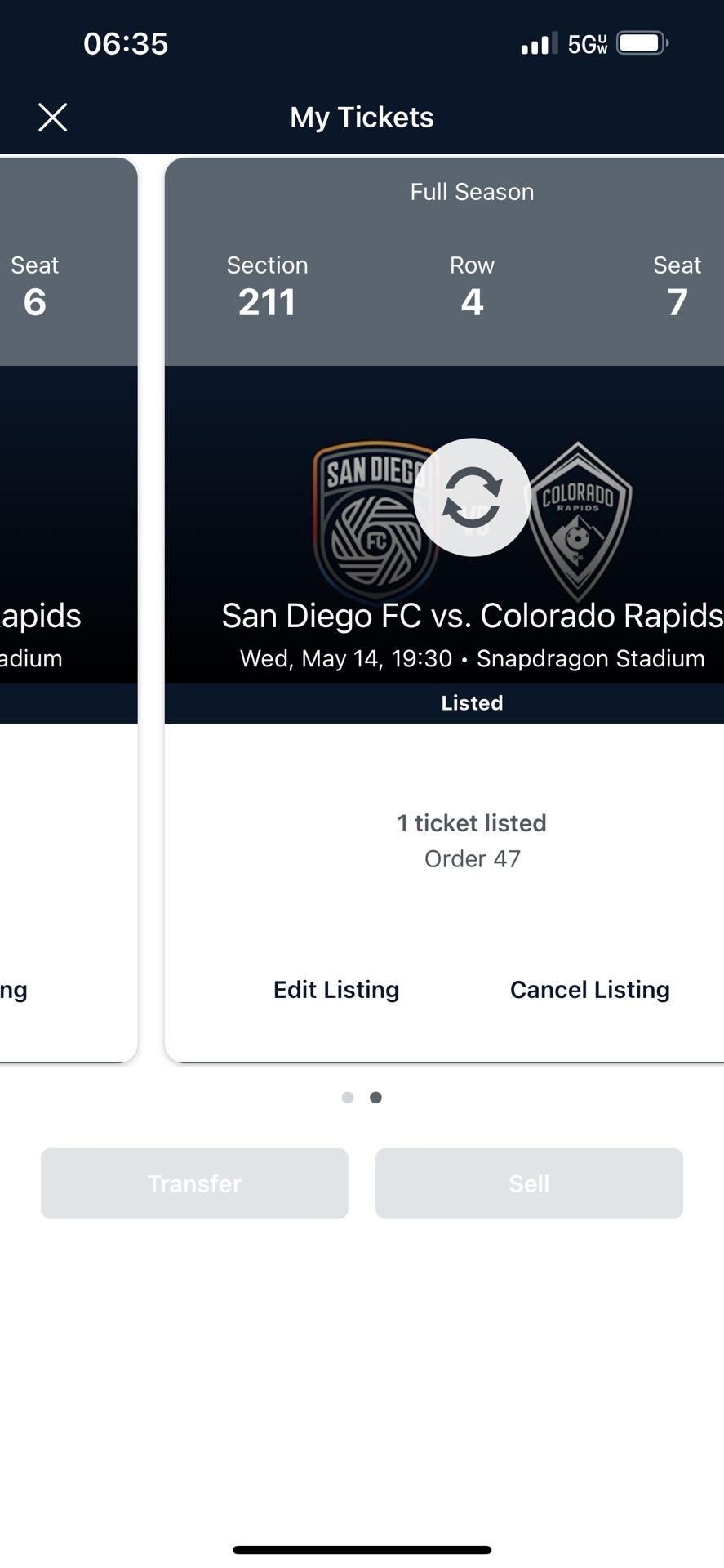 2 SDFC tickets