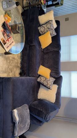 Blue couch