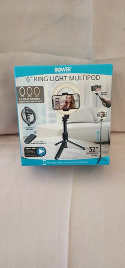 New- BOWER 6" Ring Light Multipod