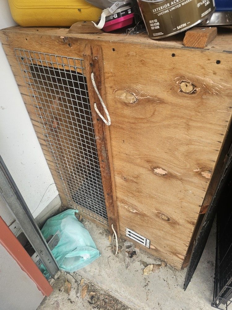 Large Wooden Dog Crate Kennel Cage