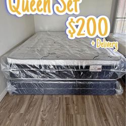 QUEEN PILLOW TOP SET βΌοΈ