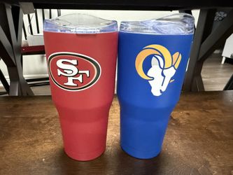 Brand New 30oz NFL LA Rams And San Francisco 49ers Stainless Tumbler