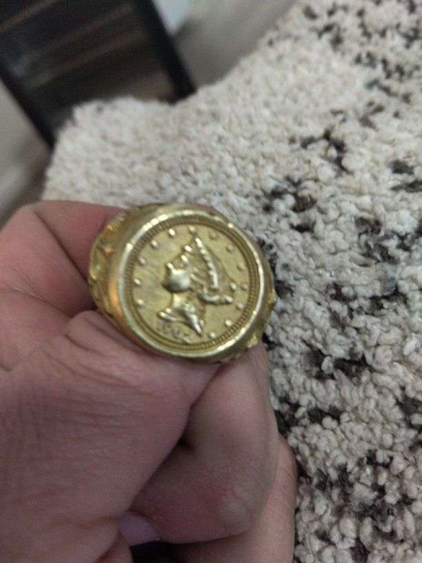 1902 Gold Lady Ring