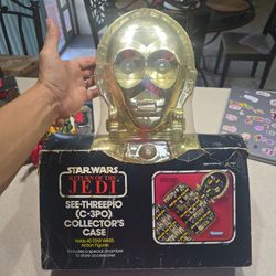 Star wars Return of the Jedi C3PO vintage collector case