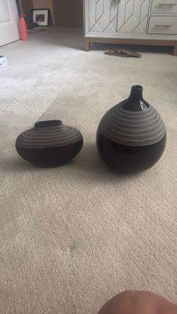 Set Of Two Decorative Vases