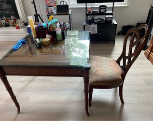 Game table with chair