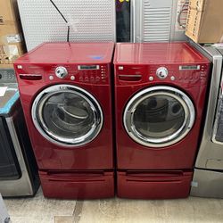 LG FRONT LOAD WASHER AND GAS DRYER