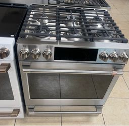 Café 30” Slide Gas Air Fry New Stainless Steel