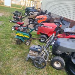 Riding Lawn Mowers And Push Mowers, Power Washer , Tiller