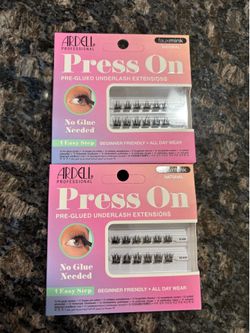 NEW ARDELL PRESS ON PRE GLUED UNDERLASH EXTENSIONS $8 for both!!