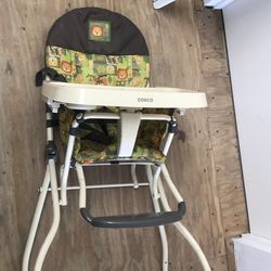 Small portable high chair