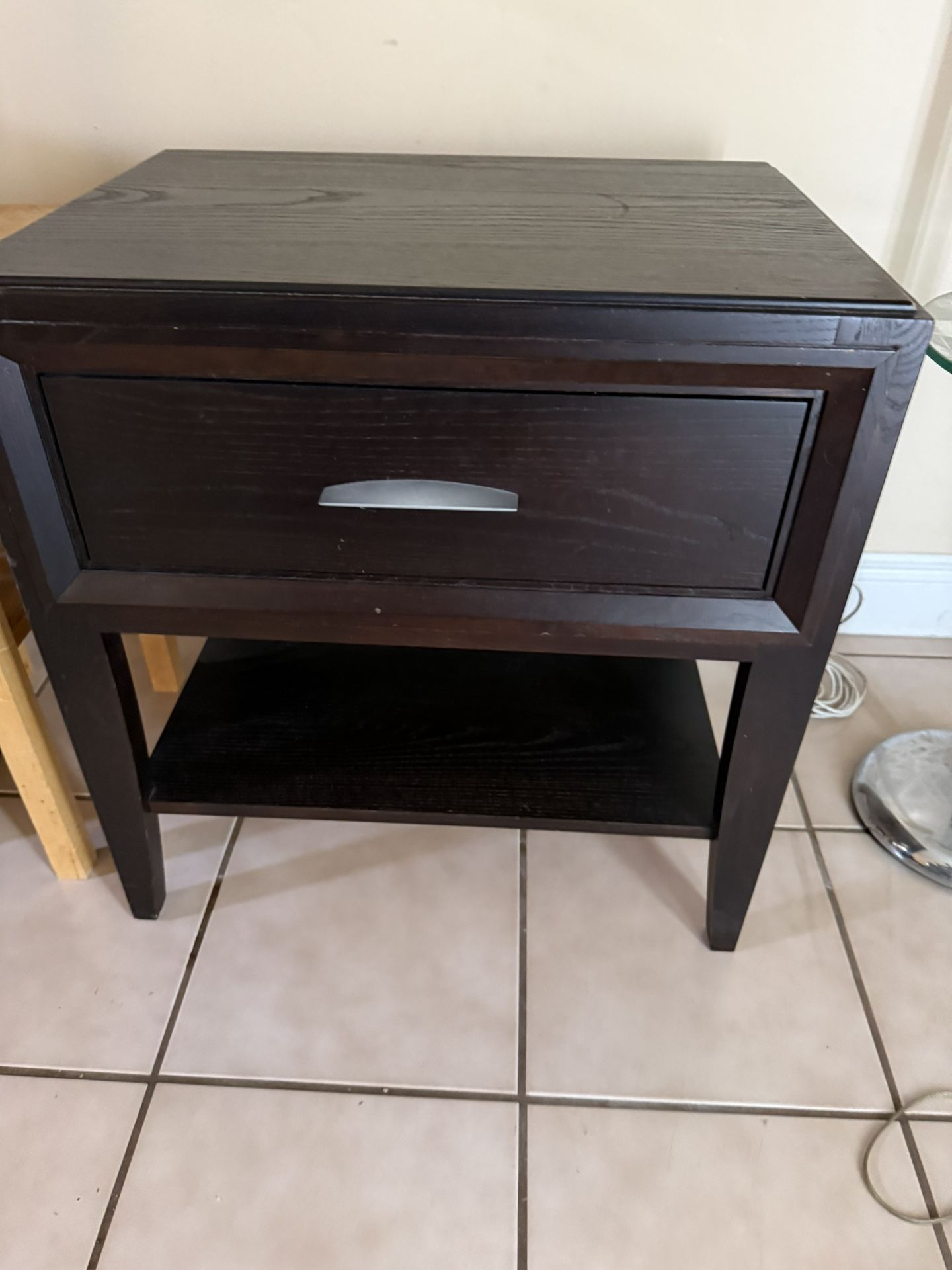 Wood End Table