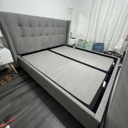 King bed frame with Box spring 