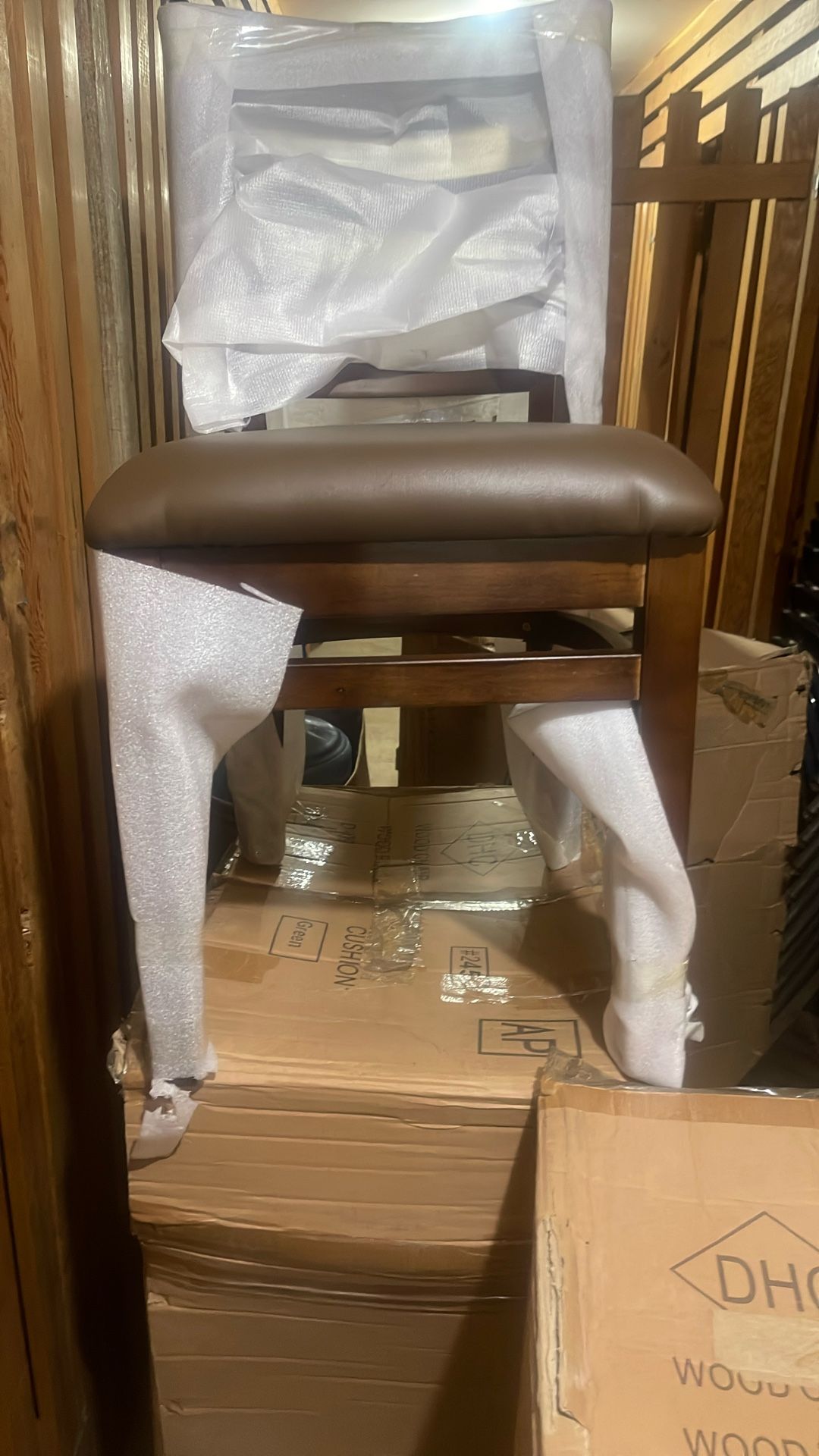 Set Of 8 Wood Chairs Brand New