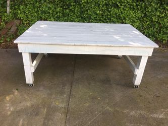 Large white table