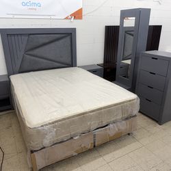 New Grey Bedroom Set (Queen/Full)
