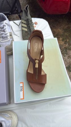 Michael Kors Brown Leather Sandal