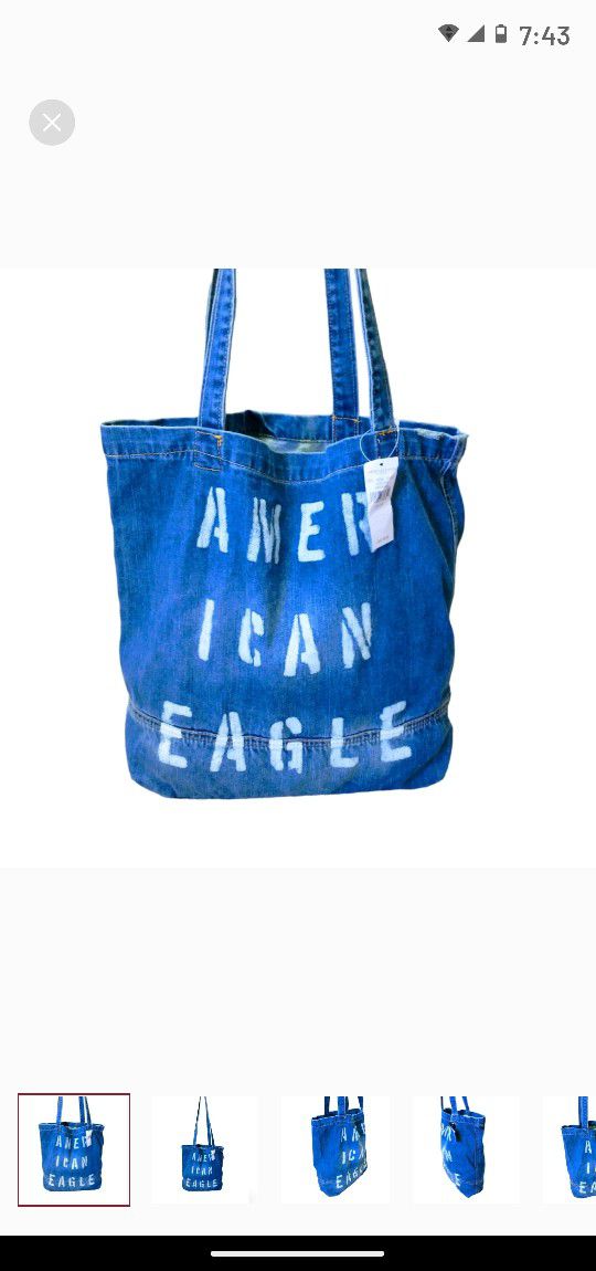 NWT American Eagle Outfitters Denim Bag.
