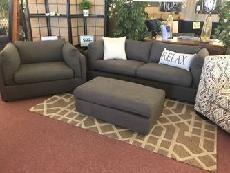🇺🇸HUGE Furniture Sale!🇺🇸 Brand New Sofa W/ Large Chair and Ottoman! $50 Down Takes It Home Today!