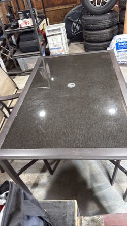 Patio table and chairs
