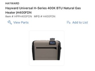 Pool Heater $3,800 New 3 Year’s Guarantee 