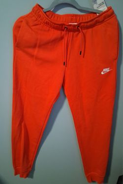 Nike Jogger Sweatpants Orange Standard Fit