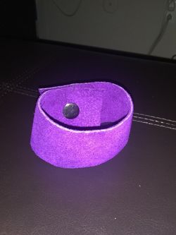 Leather wristband