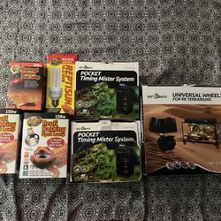 Reptile Equipment Lot Reptizoo And Zoo Med
