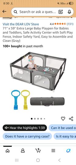 Baby play pen