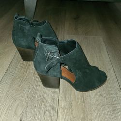 Lucky Brand Heeled Open Toed Ankle Boots