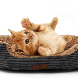 Dog Bed Couch Low Leading Edge Breathable Soft Plush Orthopedic Dog Bed Machine Washable Waterproof Nonskid Pet Bed (M, Grey)