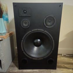 Vintage KLH Linear Dynamics PR-1000 Speakers (Pair) - 15" 4-Way - Works Great