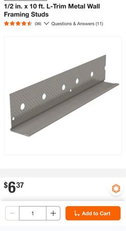 ‼️METAL DRYWALL L-Shape & 90^ CORNERS ‼️ 10 feet each. Have at least 40 pieces‼️ Also DeWalt mixing drill‼️PLEASE, CHECK my other listings and FOLLOW