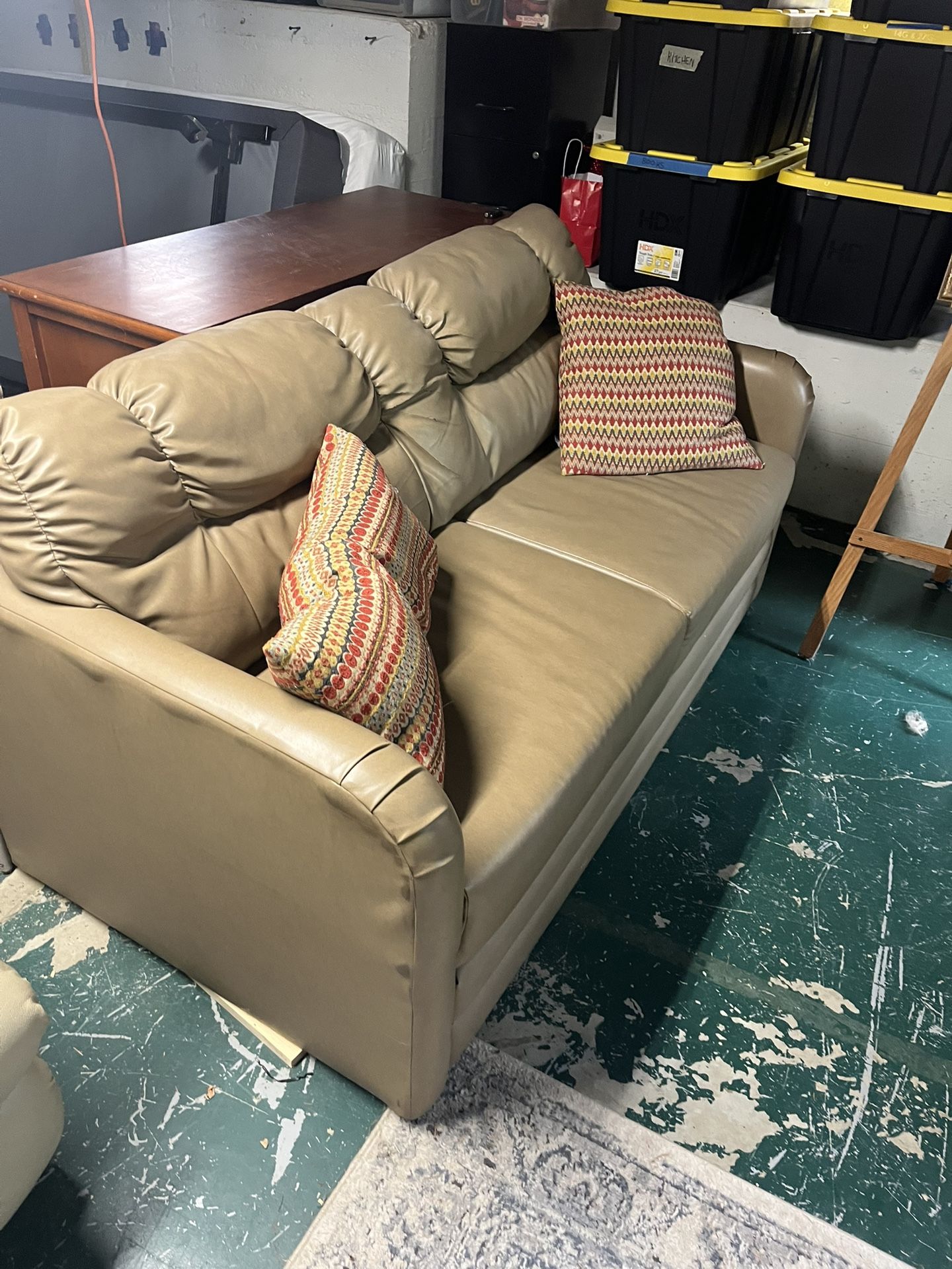 Leather Sofa Bed